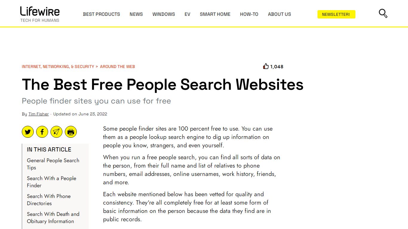 The Best Free People Search Websites - Lifewire